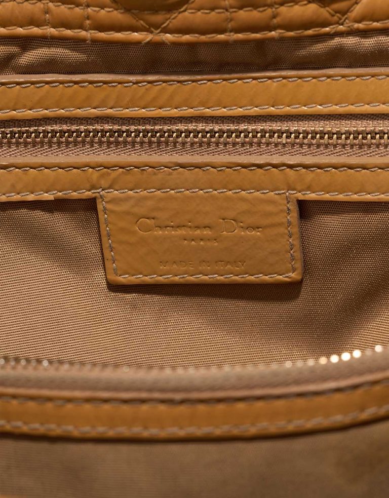 Dior Shopper Medium Patent Mustard Logo | Sell your designer bag
