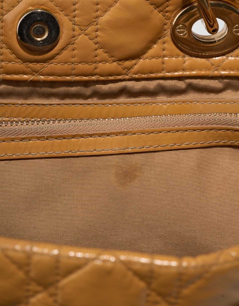Dior Shopper Medium Patent Mustard Signs of wear | Sell your designer bag