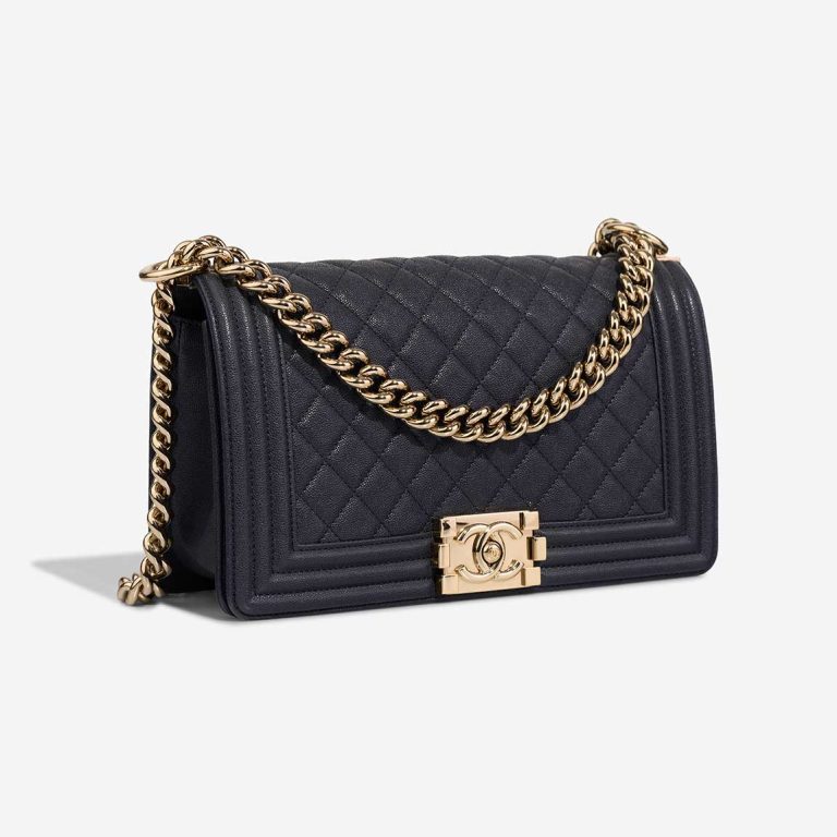 Chanel Boy Old Medium Caviar Dark Blue | Sell your designer bag