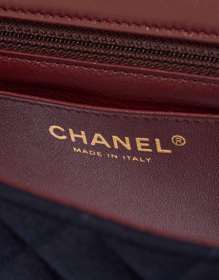 Chanel Timeless Mini Rectangular Jersey / Lamb Blue Logo | Sell your designer bag