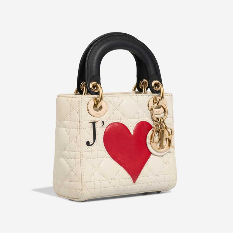 Dior Lady Mini Lamb White / Black / New White | Sell your designer bag