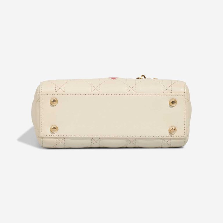 Dior Lady Mini Lamb White / Black / New White | Sell your designer bag