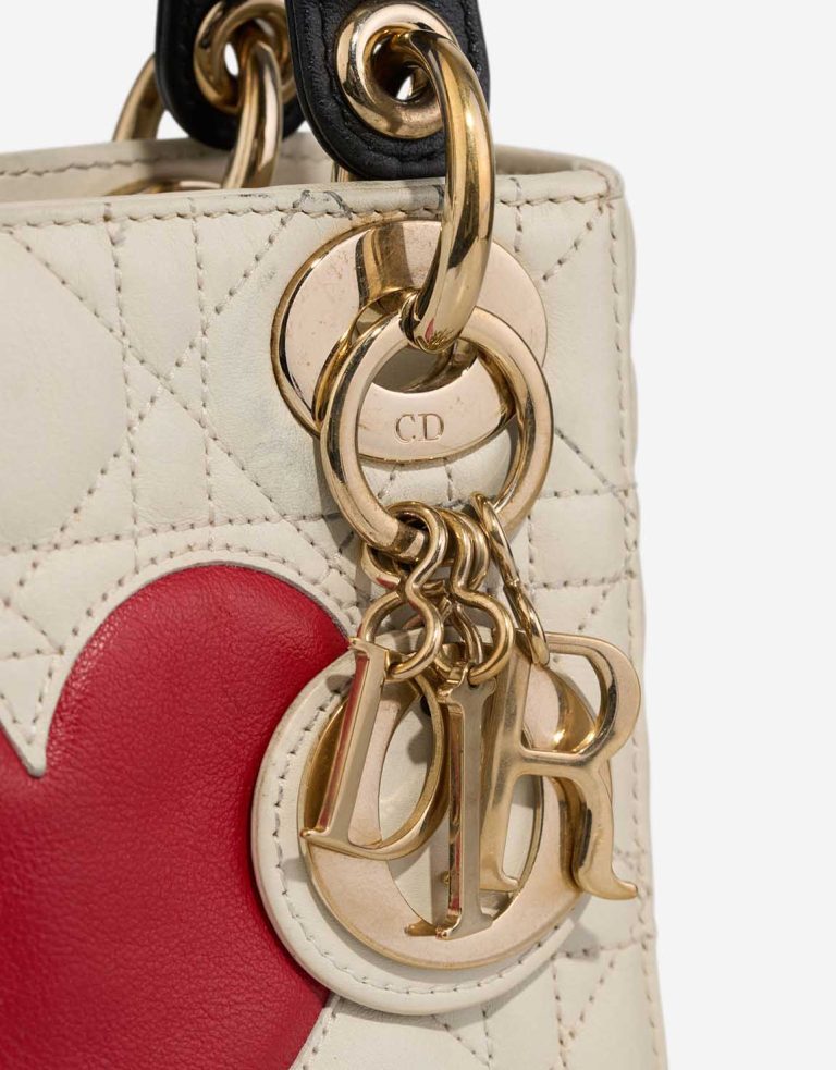 Dior Lady Mini Lamb White / Black / New White Closing System | Sell your designer bag
