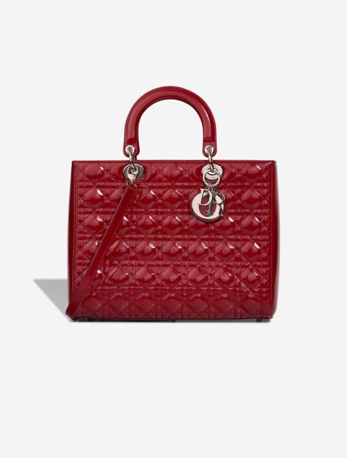 Dior Lady Large Patent Red Front | Sell your designer bag