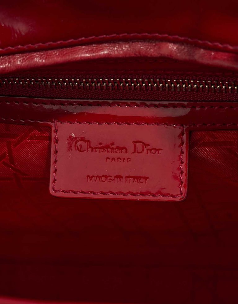 Dior Lady Large Patent Red Logo | Sell your designer bag