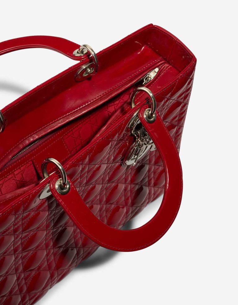 Dior Lady Large Patent Red Inside | Sell your designer bag