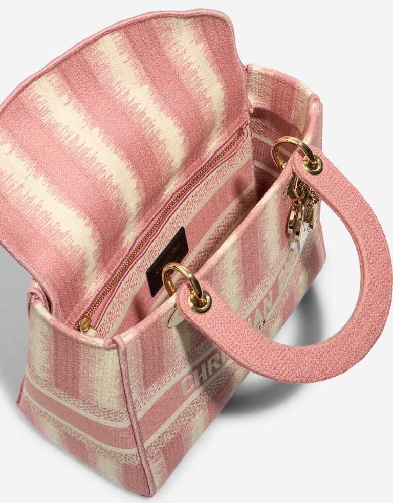 Dior Lady D-Lite Medium Canvas Pink Inside | Sell your designer bag