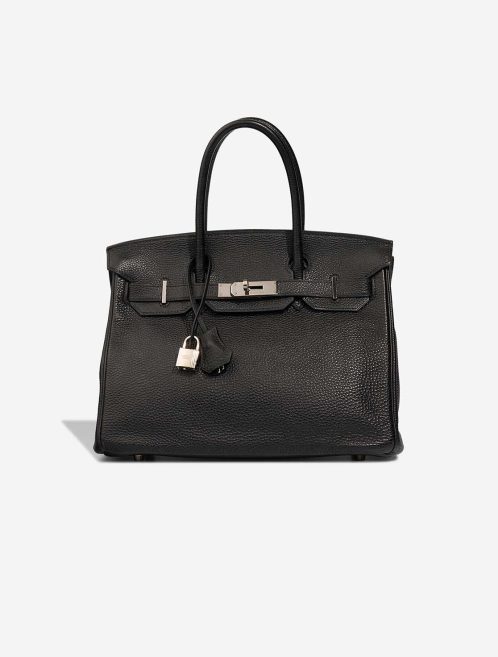 Hermès Birkin 30 Clémence Black Front | Sell your designer bag