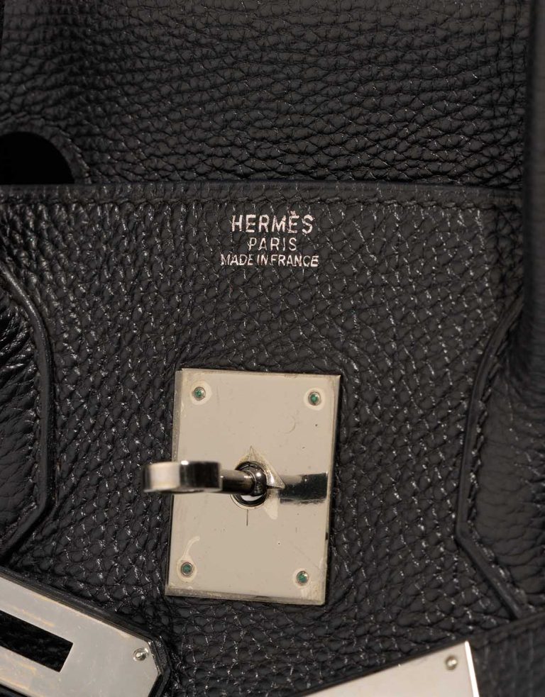 Hermès Birkin 30 Clémence Black Logo | Sell your designer bag