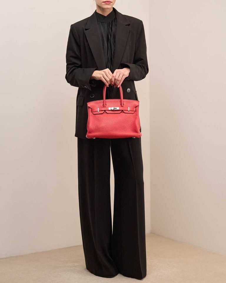 Hermès Birkin 30 Clémence Rouge Pivoine Front | Sell your designer bag