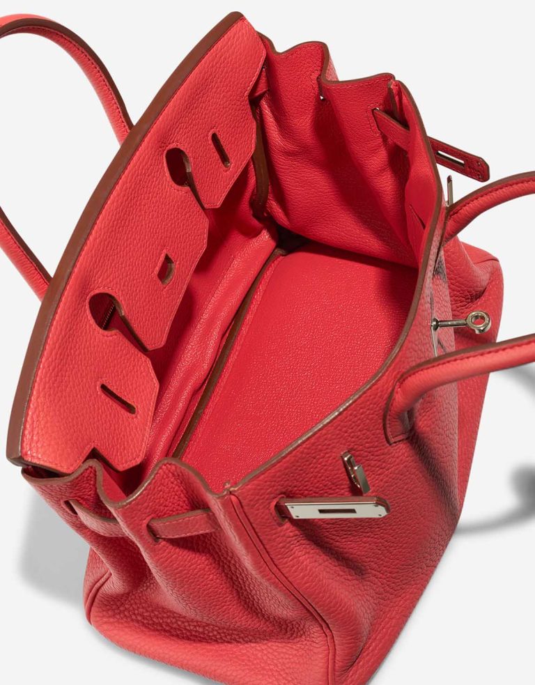 Hermès Birkin 30 Clémence Rouge Pivoine Inside | Sell your designer bag