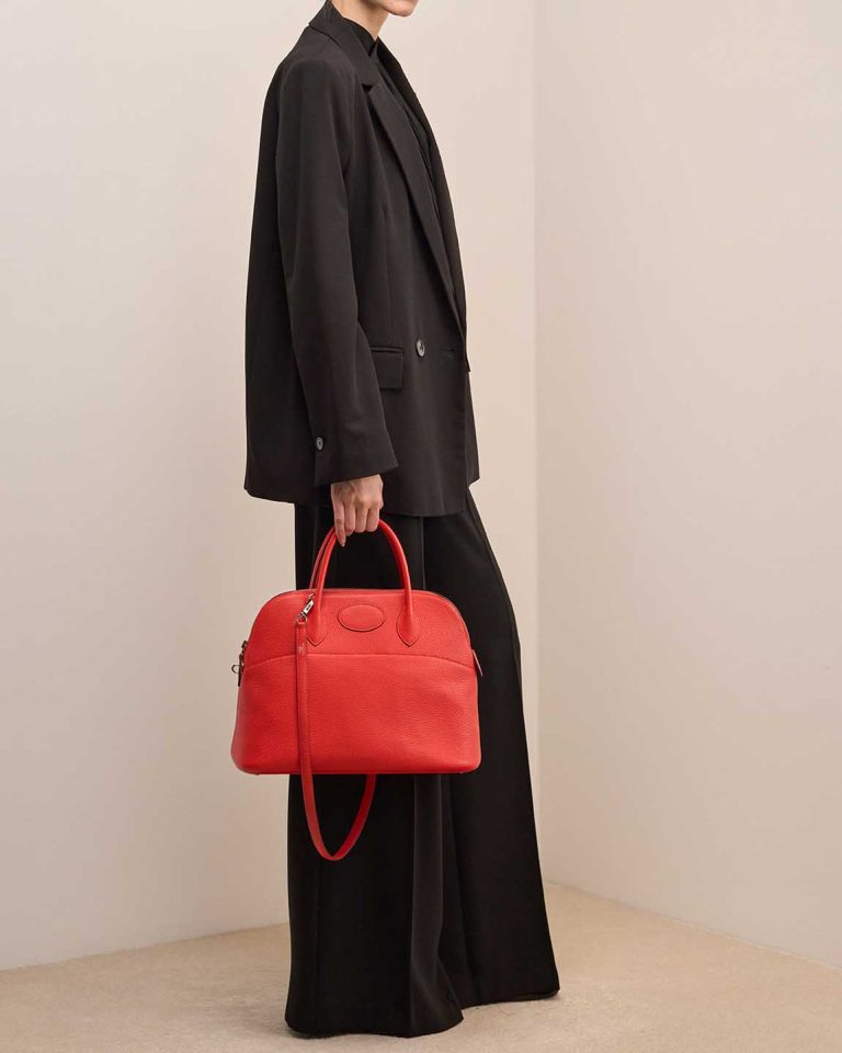 Hermès Bolide 35 Clémence Bougainvillier Front | Sell your designer bag