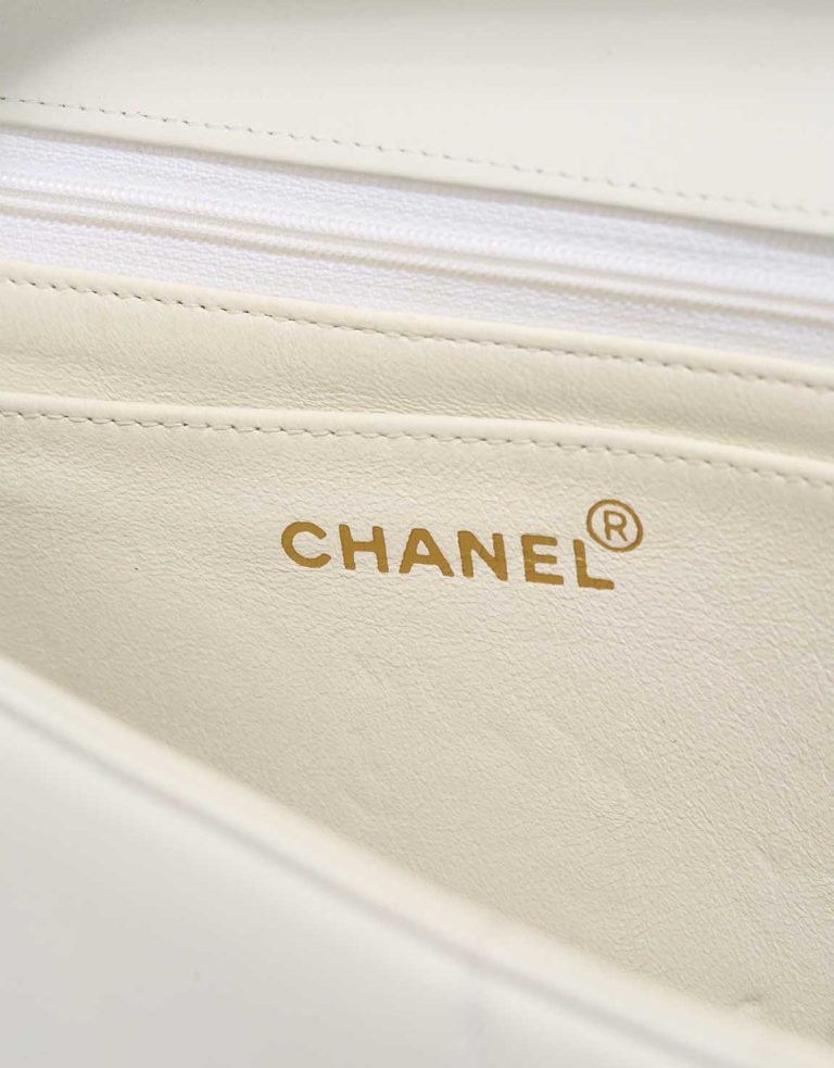 Chanel Timeless Jumbo Lamb White Logo | Sell your designer bag