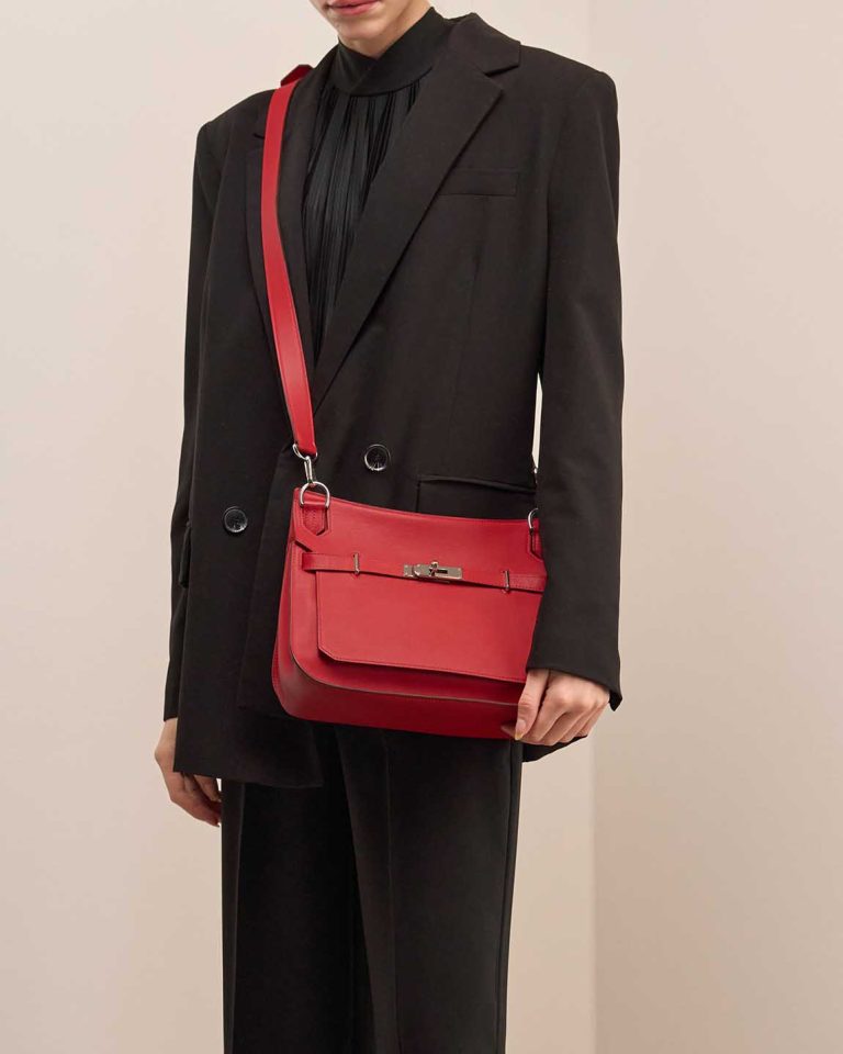 Hermès Jypsière 28 Swift Rouge Tomate Front | Sell your designer bag