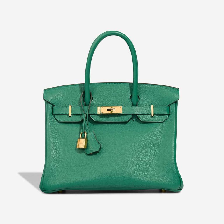 Hermès Birkin 30 Evercolor Vert Vertigo Front | Sell your designer bag