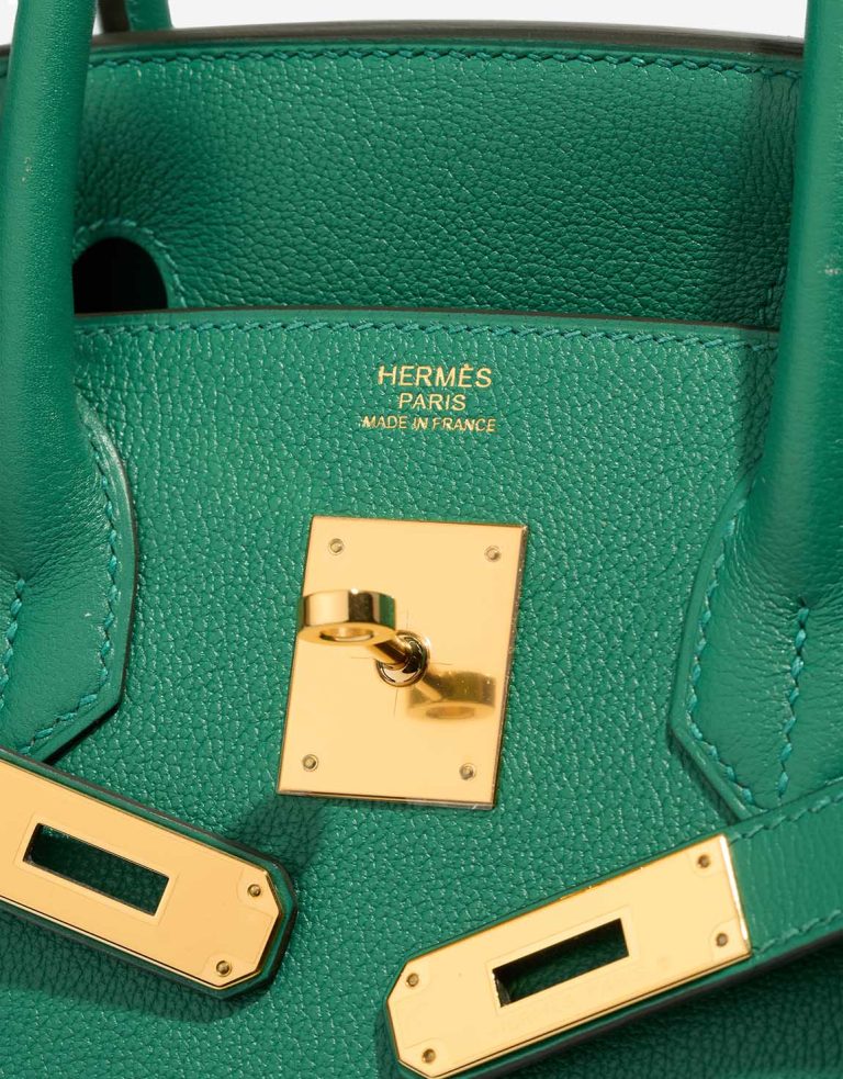 Hermès Birkin 30 Evercolor Vert Vertigo Logo | Sell your designer bag