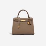 Hermès Kelly 28 Epsom Étoupe Front | Sell your designer bag