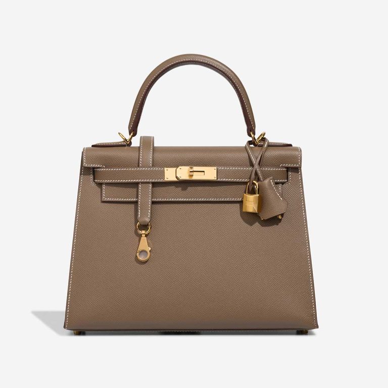 Hermès Kelly 28 Epsom Étoupe Front | Sell your designer bag