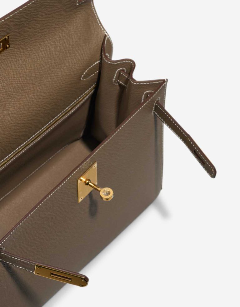 Hermès Kelly 28 Epsom Étoupe Inside | Sell your designer bag