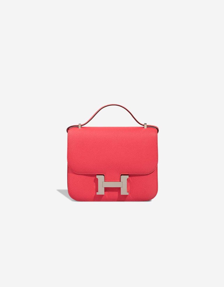 Hermès Constance 18 Chèvre Mysore Rose Texas Front | Sell your designer bag
