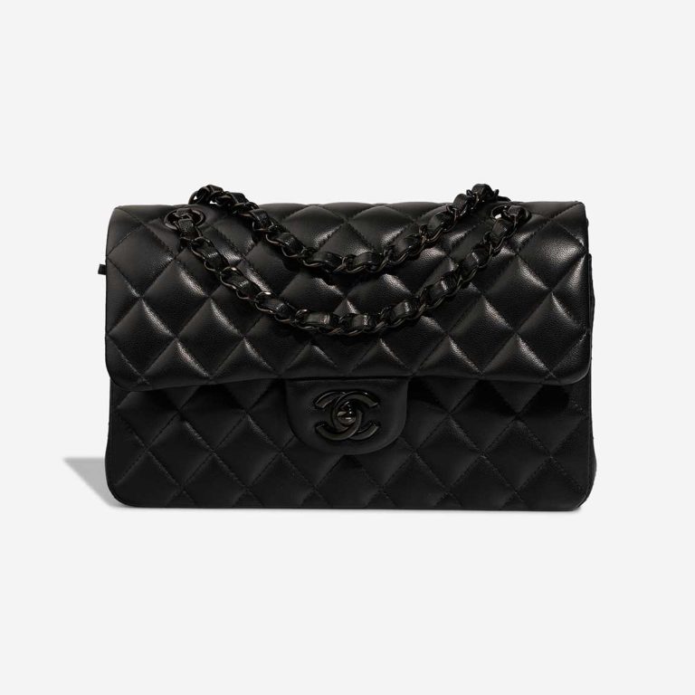 Chanel Timeless Small Lamb Black Front | Sell your designer bag