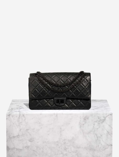 Chanel 2.55 Reissue 226 Crinkled Calf Black Front | Sell your designer bag