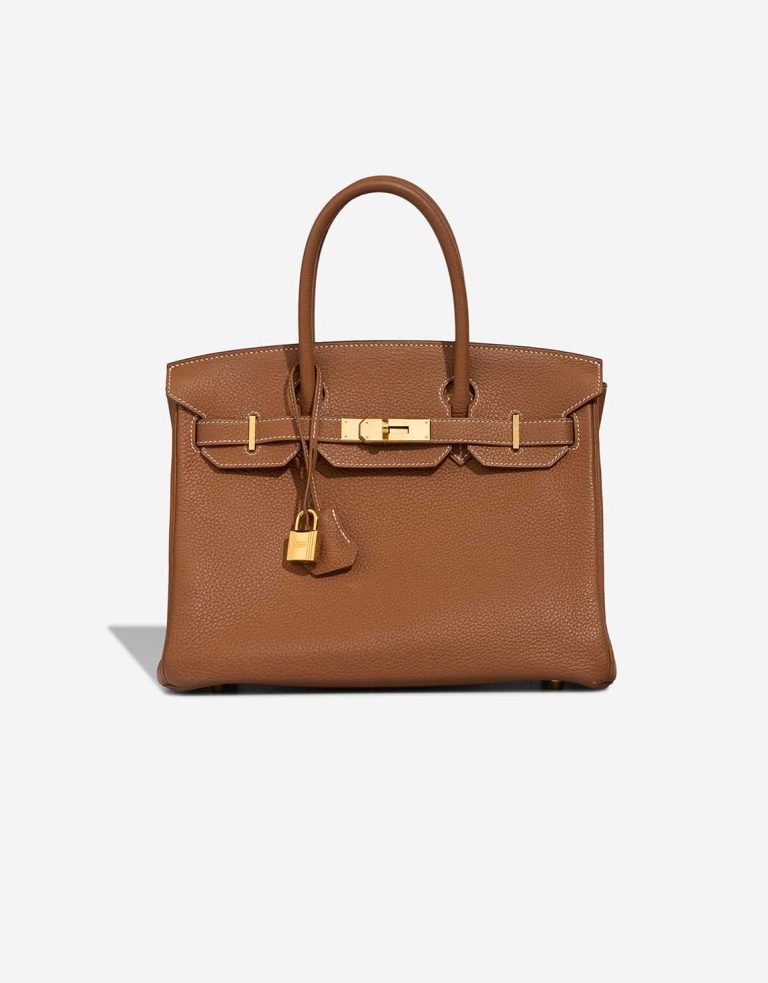 Hermès Birkin 30 Togo Gold Front | Sell your designer bag