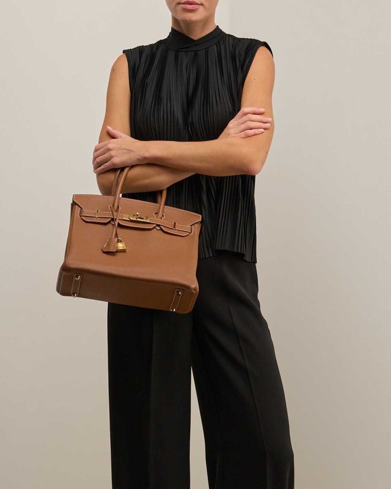 Hermès Birkin 30 Togo Gold Front | Sell your designer bag