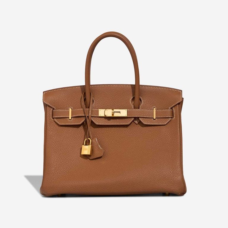 Hermès Birkin 30 Togo Gold Front | Sell your designer bag