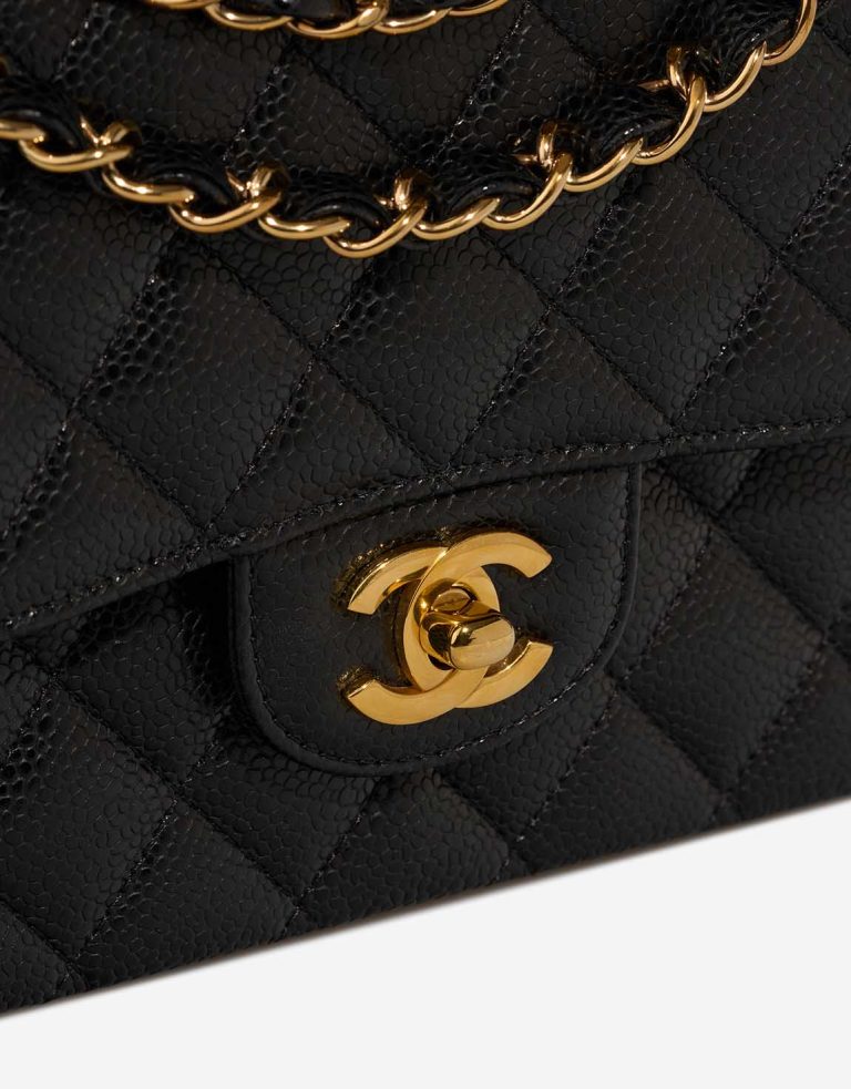 Chanel Timeless Medium Caviar Black Closing System | Sell your designer bag