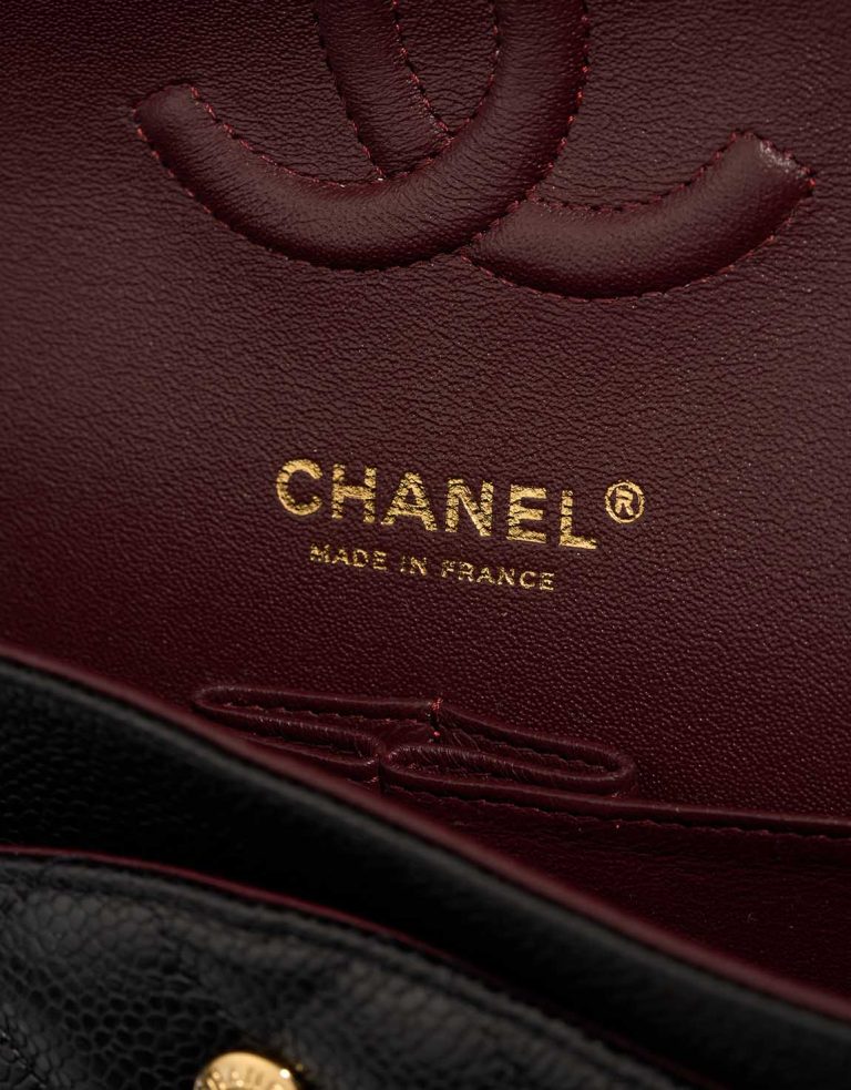 Chanel Timeless Medium Caviar Black Logo | Sell your designer bag
