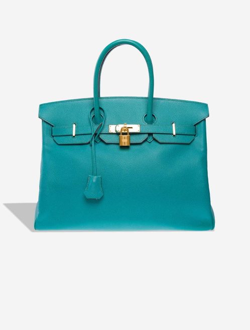 Hermès Birkin 35 Epsom Bleu Paon Front | Sell your designer bag