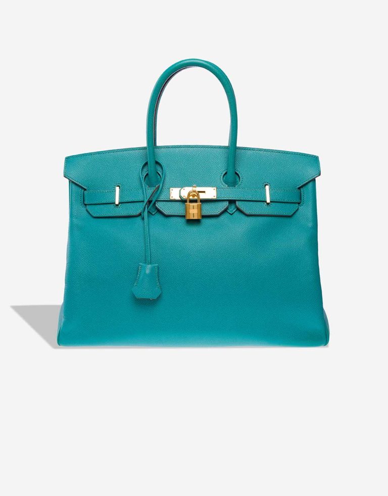 Hermès Birkin 35 Epsom Bleu Paon Front | Sell your designer bag