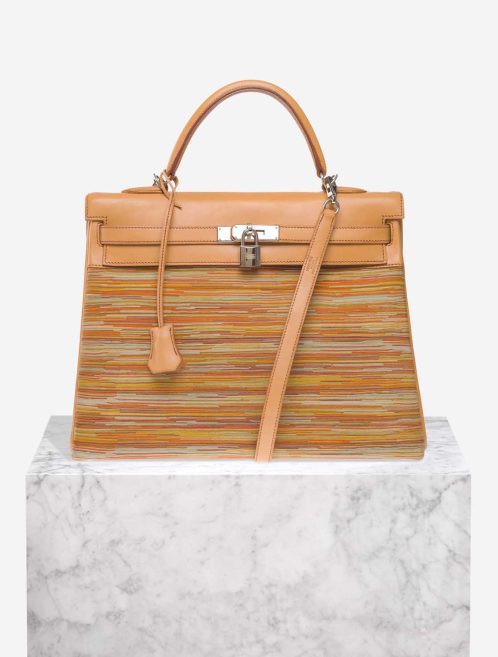 Hermès Kelly 35 Swift Naturel / Multicolor Front | Sell your designer bag