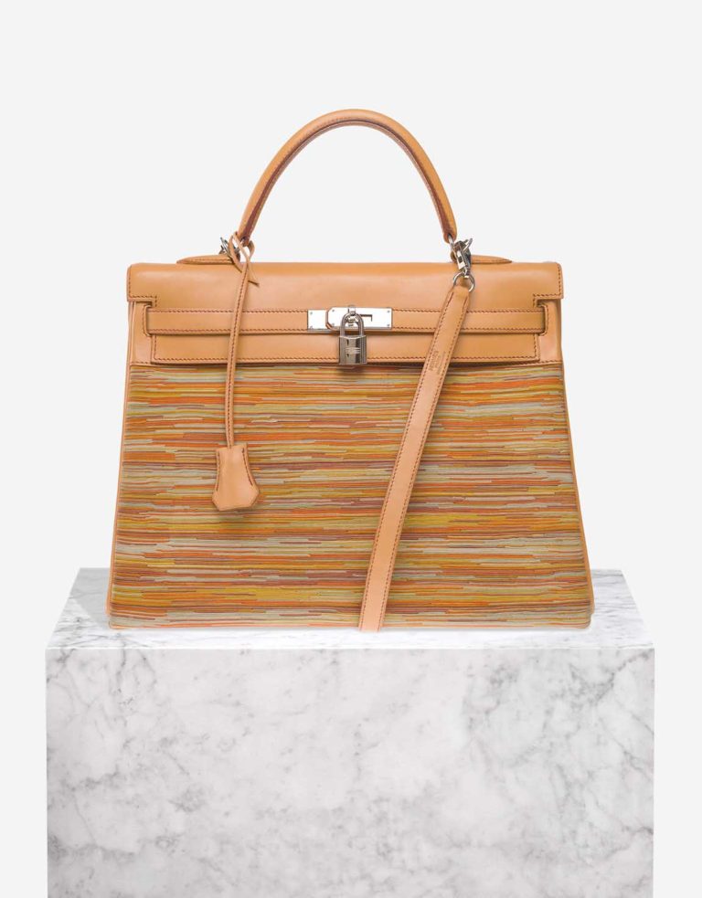 Hermès Kelly 35 Swift Naturel / Multicolor Front | Sell your designer bag