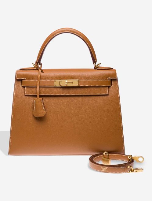Hermès Kelly 28 Epsom Gold Front | Sell your designer bag