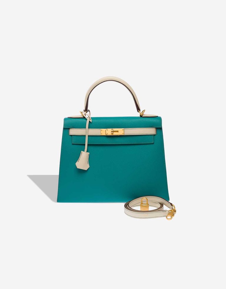 Hermès Kelly 28 Epsom Vert Véronèse Front | Sell your designer bag