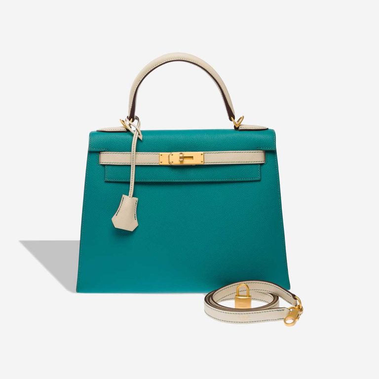 Hermès Kelly 28 Epsom Vert Véronèse Front | Sell your designer bag