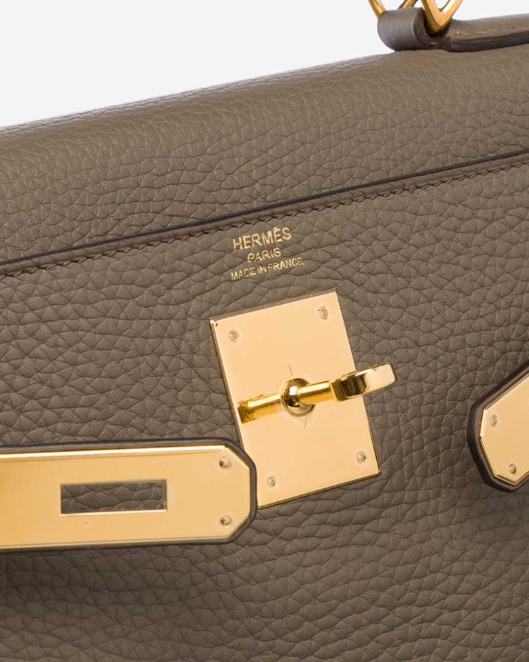 Hermès Kelly 28 Togo Gris Étain Front | Sell your designer bag