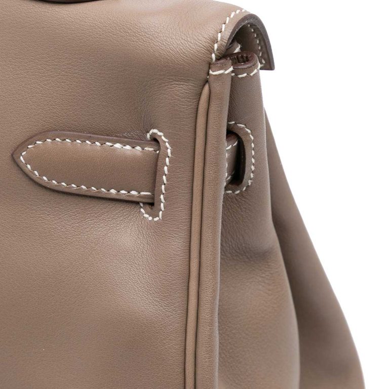 Hermès Kelly 35 Swift Étoupe Signs of wear | Sell your designer bag
