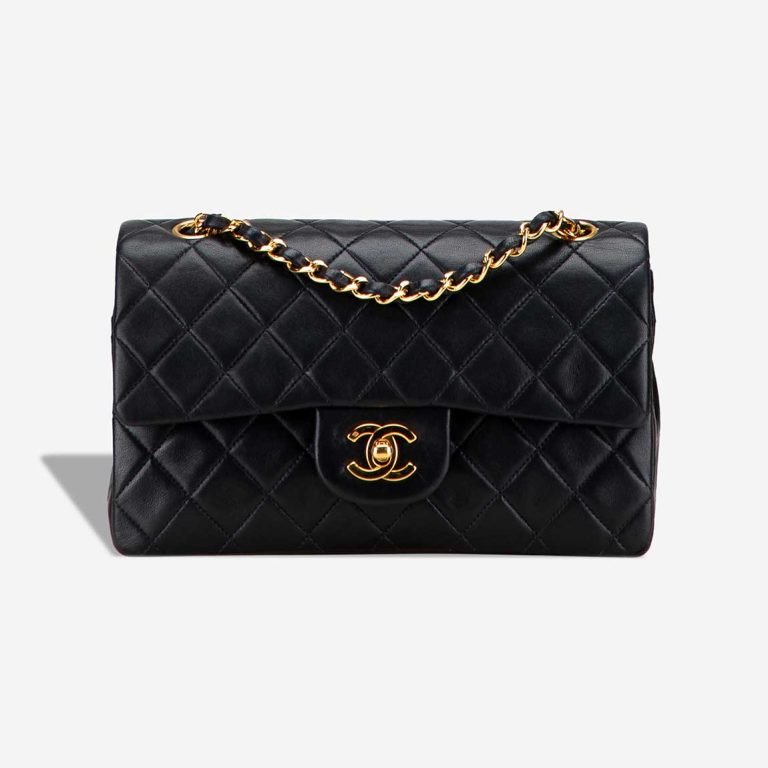 Chanel Timeless Small Lamb Black Front | Sell your designer bag
