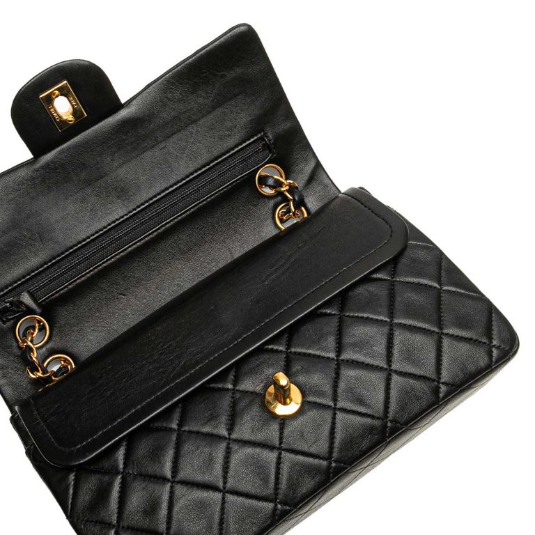 Chanel Timeless Small Lamb Black Signs of wear | Sell your designer bag