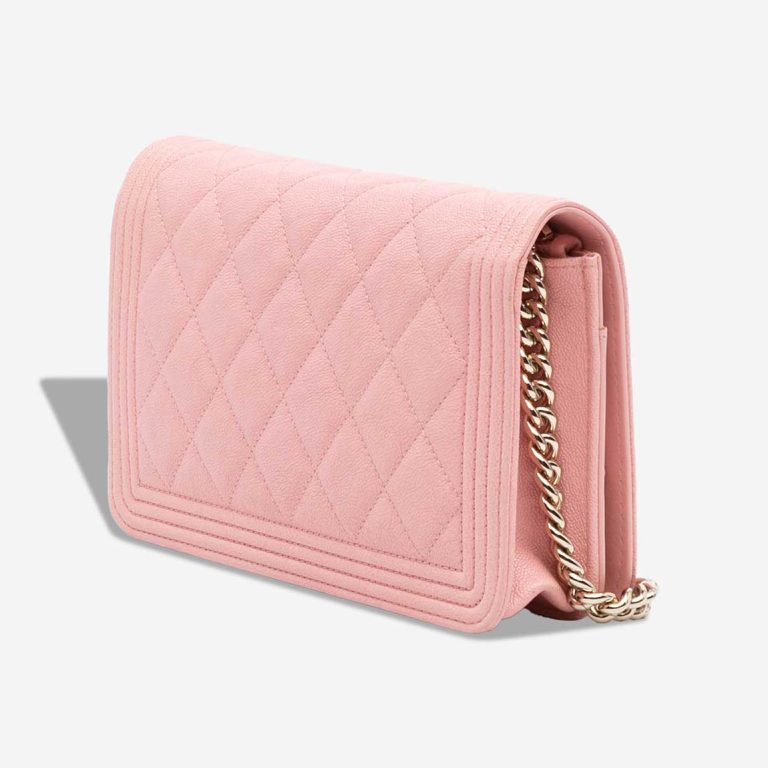 Chanel Boy Wallet On Chain Caviar Light Pink | Sell your designer bag