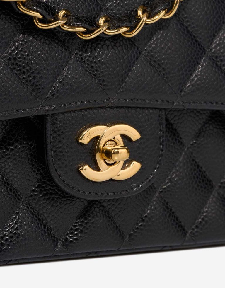 Chanel Timeless Medium Caviar Black Closing System | Sell your designer bag