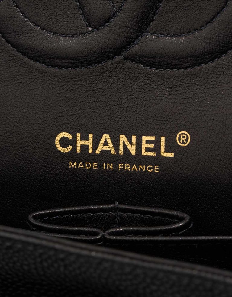 Chanel Timeless Medium Caviar Black Logo | Sell your designer bag