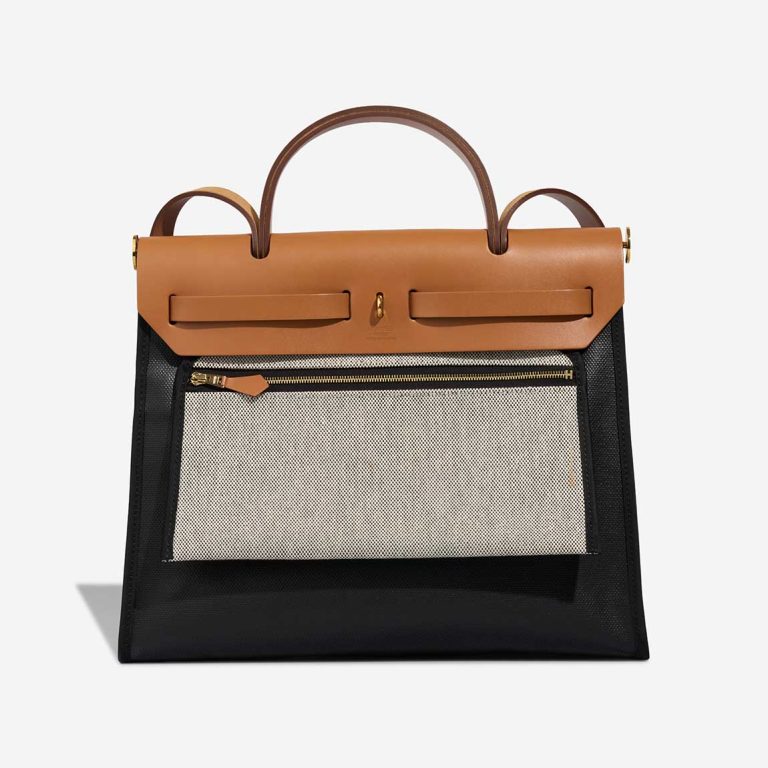 Hermès Herbag 31 Toile / Vache Hunter Black / Naturel | Sell your designer bag