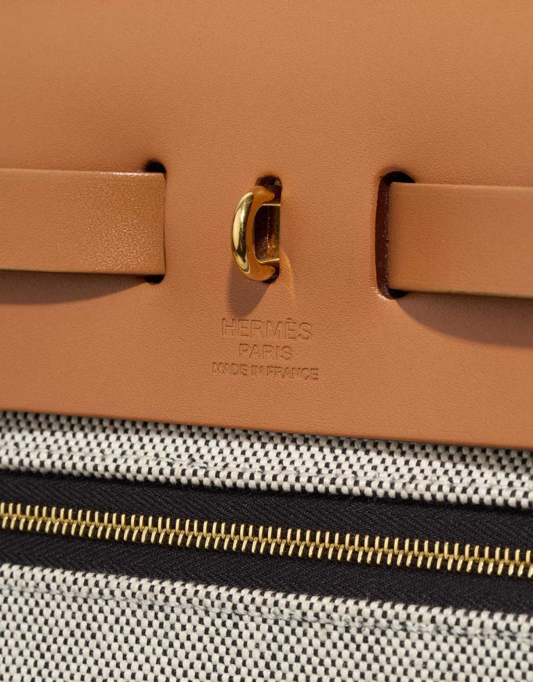 Hermès Herbag 31 Toile / Vache Hunter Black / Naturel Logo | Sell your designer bag