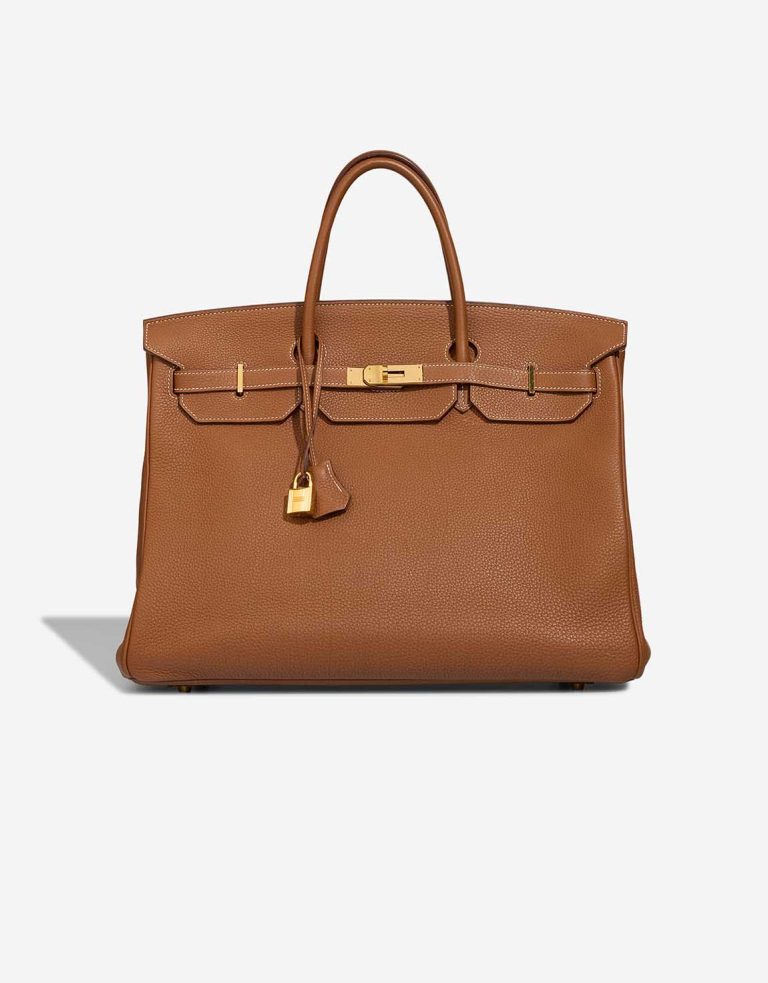 Hermès Birkin 40 Togo Gold Front | Sell your designer bag