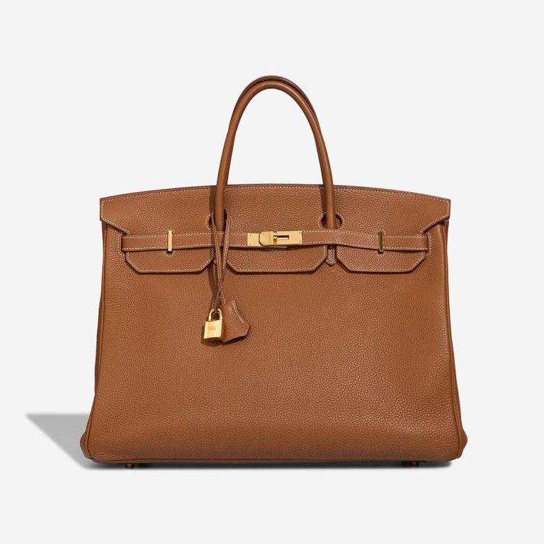Hermès Birkin 40 Togo Gold Front | Sell your designer bag
