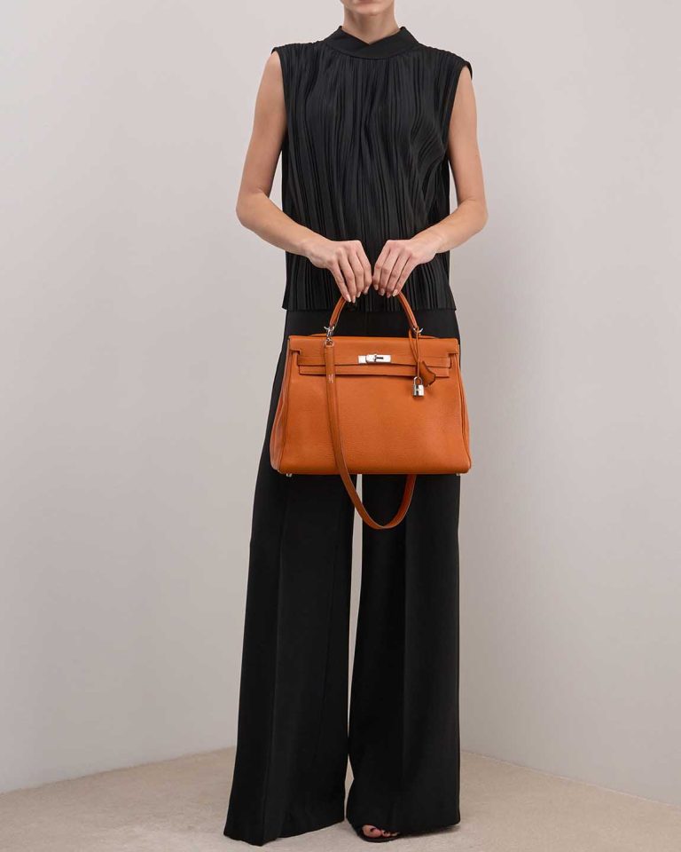 Hermès Kelly 35 Togo Orange Front | Sell your designer bag